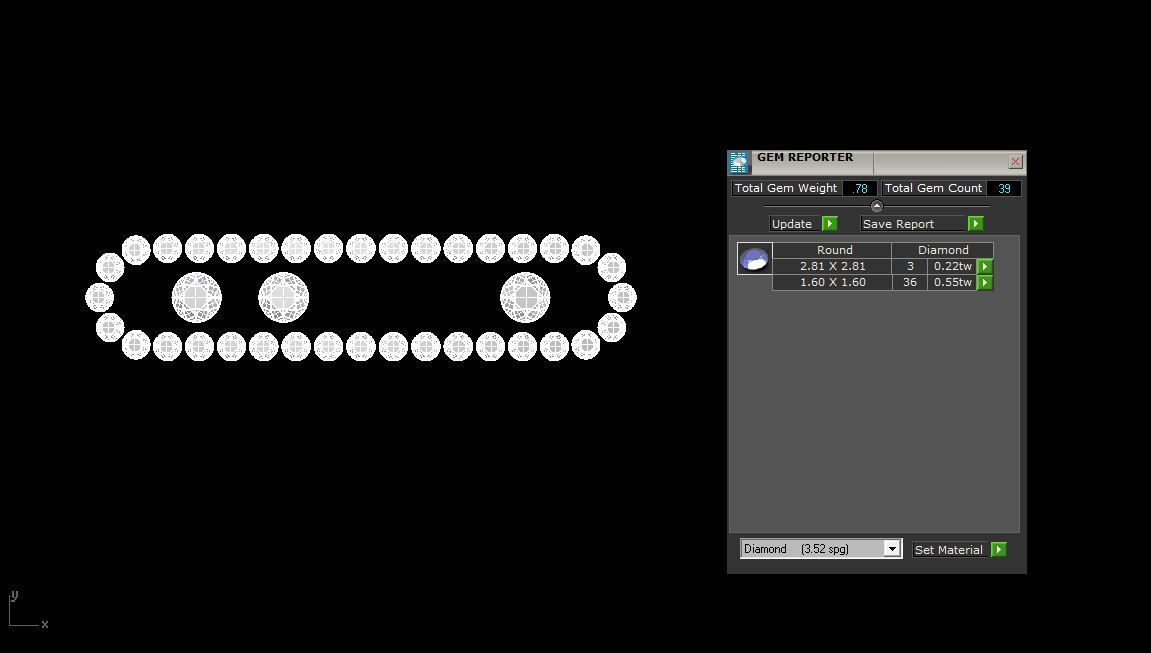 Messika  Bracelet Jewelry Gold  3D print model_6