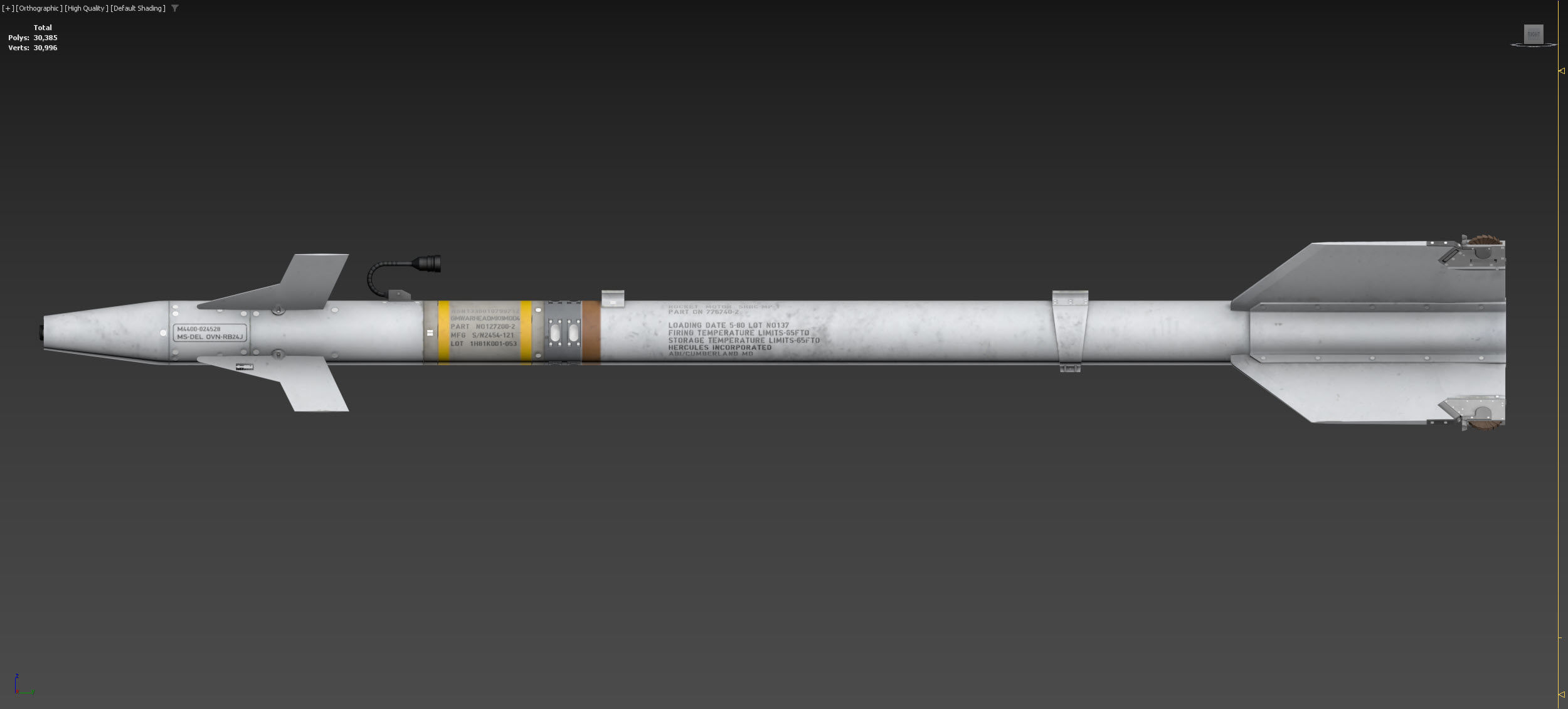AIM-9P 3D model_2