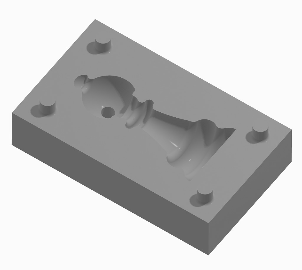 Chocolate Mold Chess Bishop 3D print model_2
