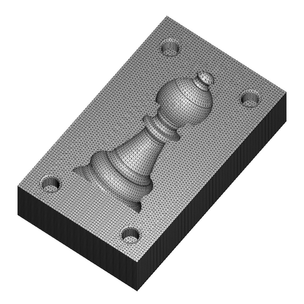 Chocolate Mold Chess Bishop 3D print model_5