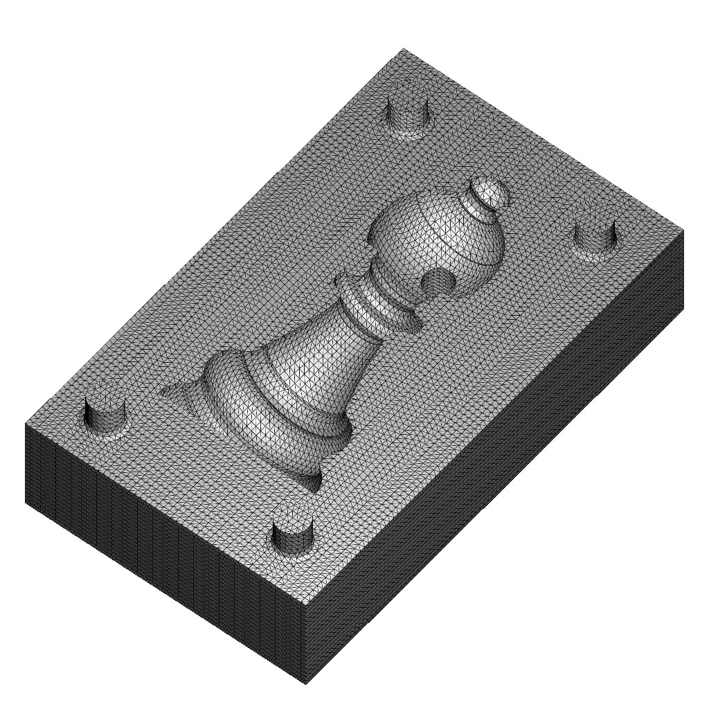 Chocolate Mold Chess Bishop 3D print model_4