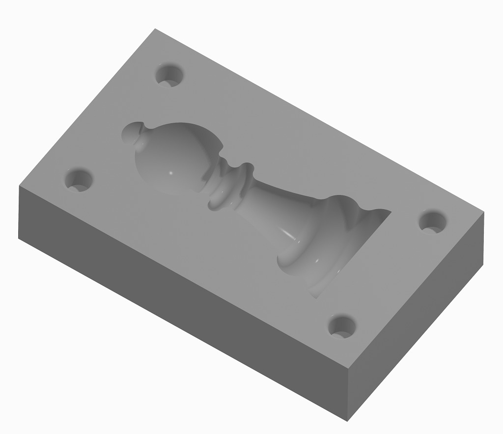 Chocolate Mold Chess Bishop 3D print model_3