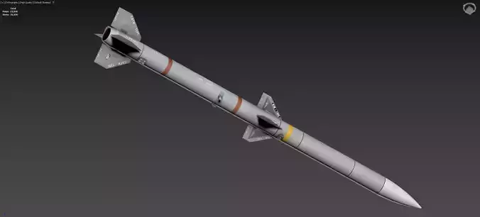 AIM-120C AMRAAM 3D model