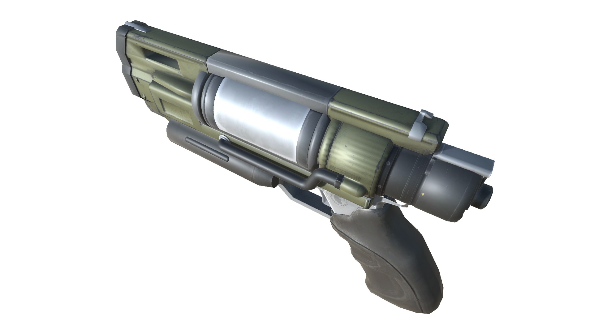 44-dartgun-auto-gun model 3d game ready model Low-poly 3D model Low-poly 3D model_3