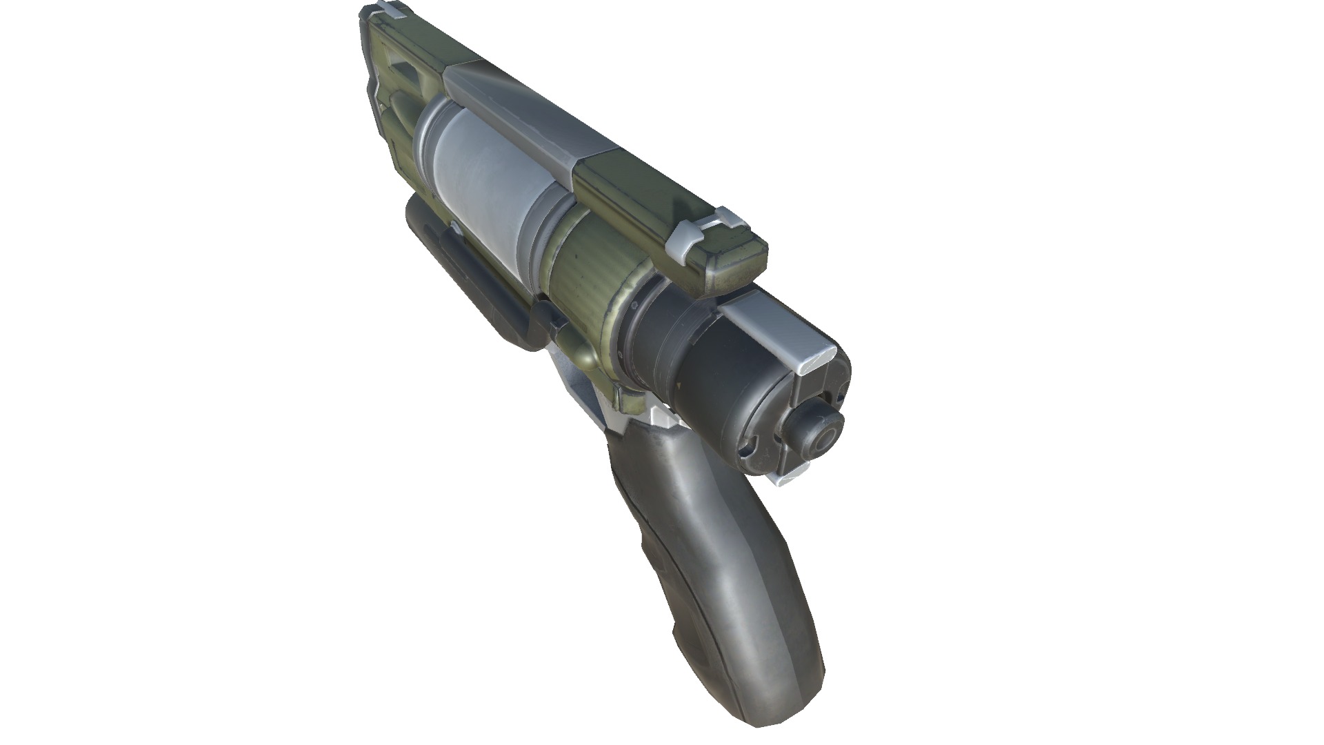 44-dartgun-auto-gun model 3d game ready model Low-poly 3D model Low-poly 3D model_7