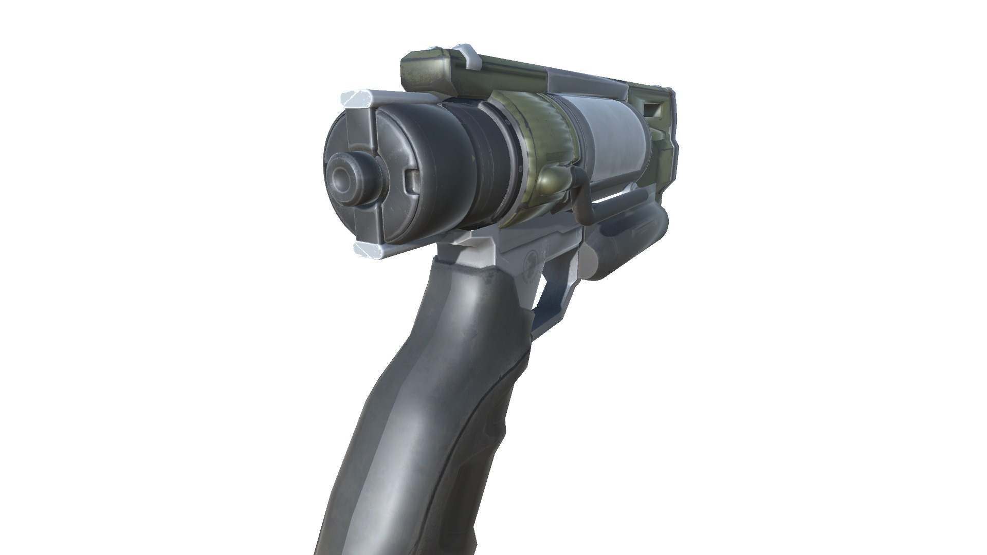 44-dartgun-auto-gun model 3d game ready model Low-poly 3D model Low-poly 3D model_10