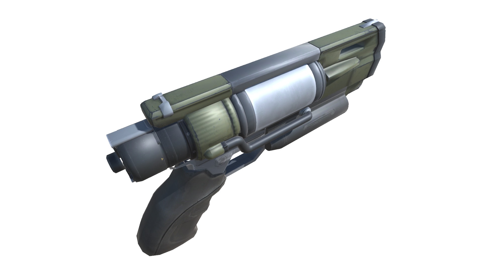 44-dartgun-auto-gun model 3d game ready model Low-poly 3D model Low-poly 3D model_14