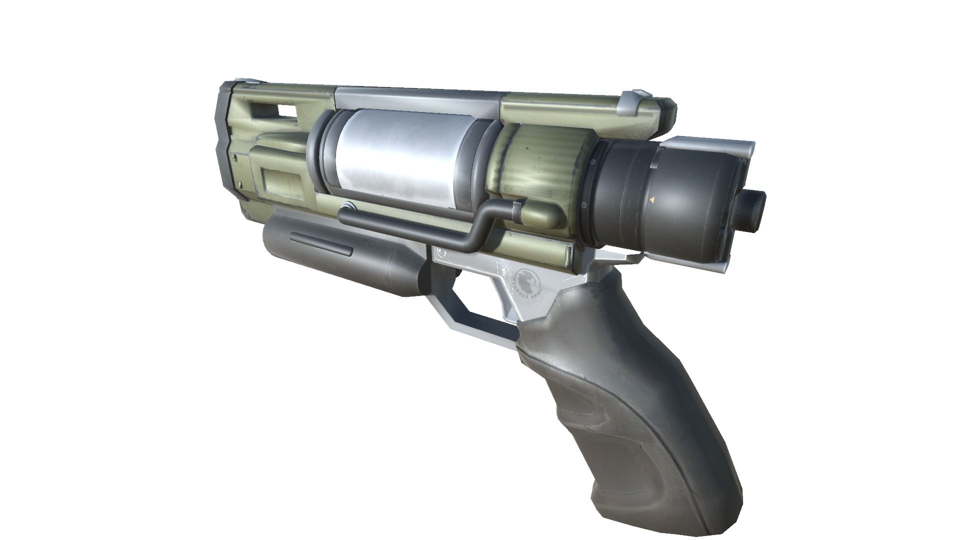 44-dartgun-auto-gun model 3d game ready model Low-poly 3D model Low-poly 3D model_2