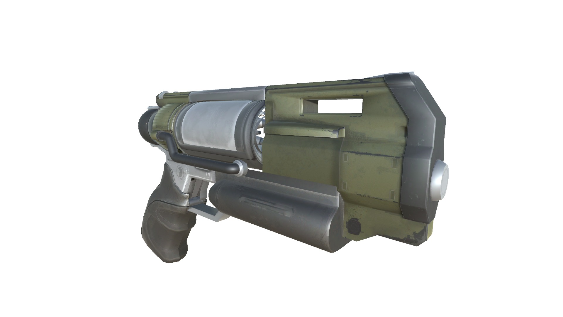 44-dartgun-auto-gun model 3d game ready model Low-poly 3D model Low-poly 3D model_13