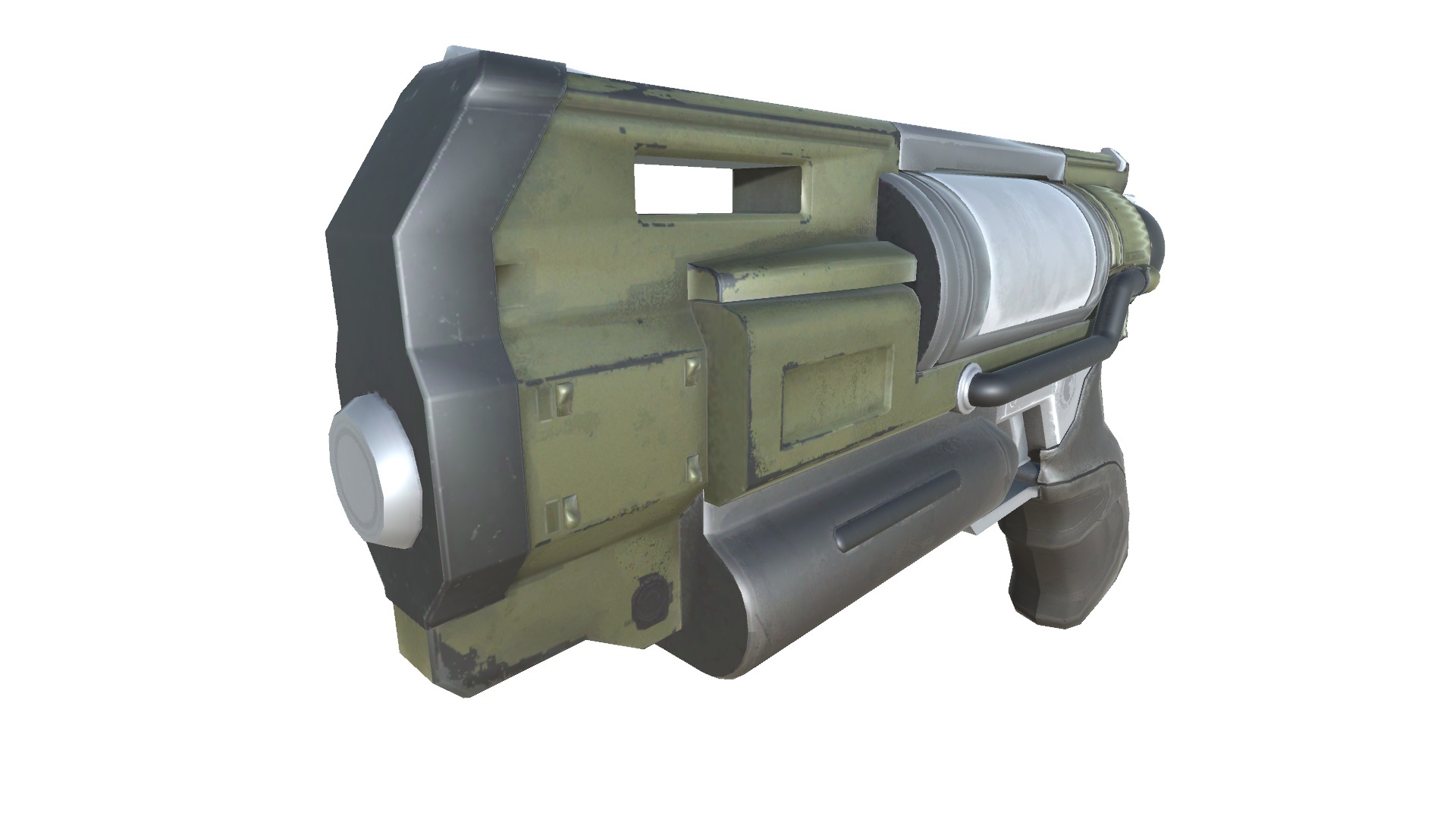 44-dartgun-auto-gun model 3d game ready model Low-poly 3D model Low-poly 3D model_4