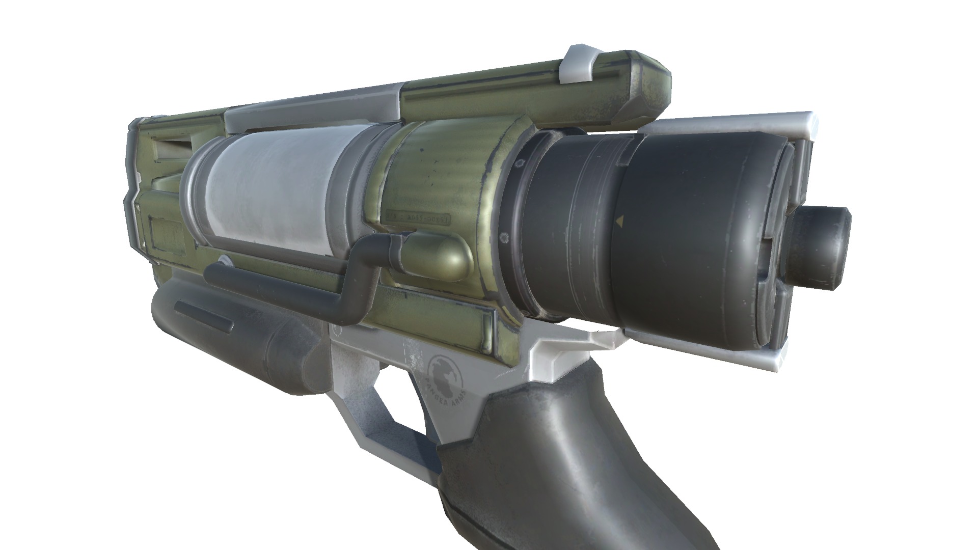 44-dartgun-auto-gun model 3d game ready model Low-poly 3D model Low-poly 3D model_9