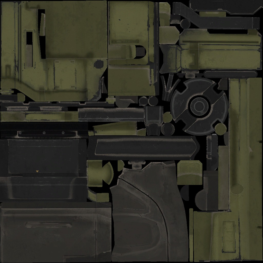 44-dartgun-auto-gun model 3d game ready model Low-poly 3D model Low-poly 3D model_26