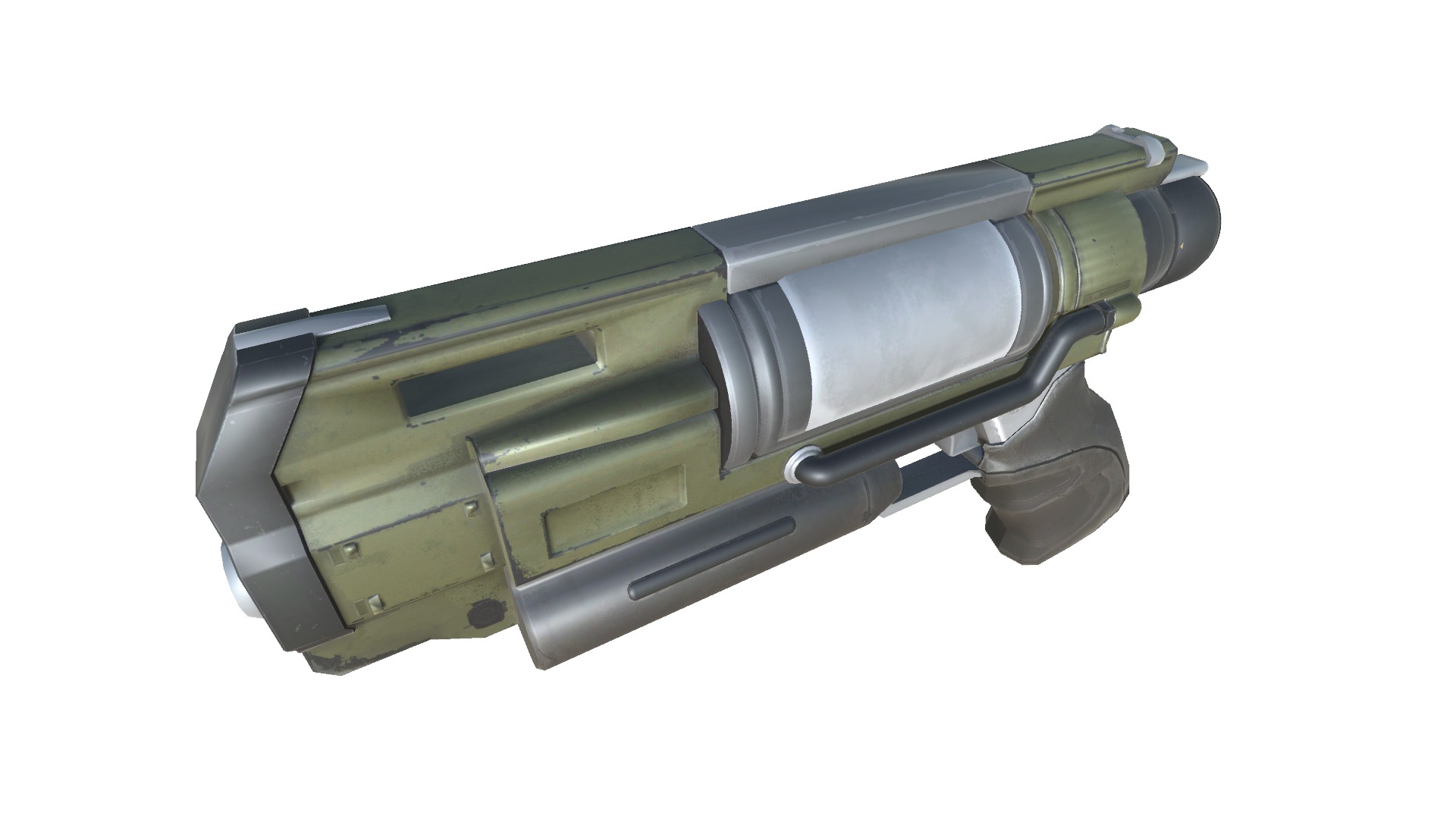 44-dartgun-auto-gun model 3d game ready model Low-poly 3D model Low-poly 3D model_19