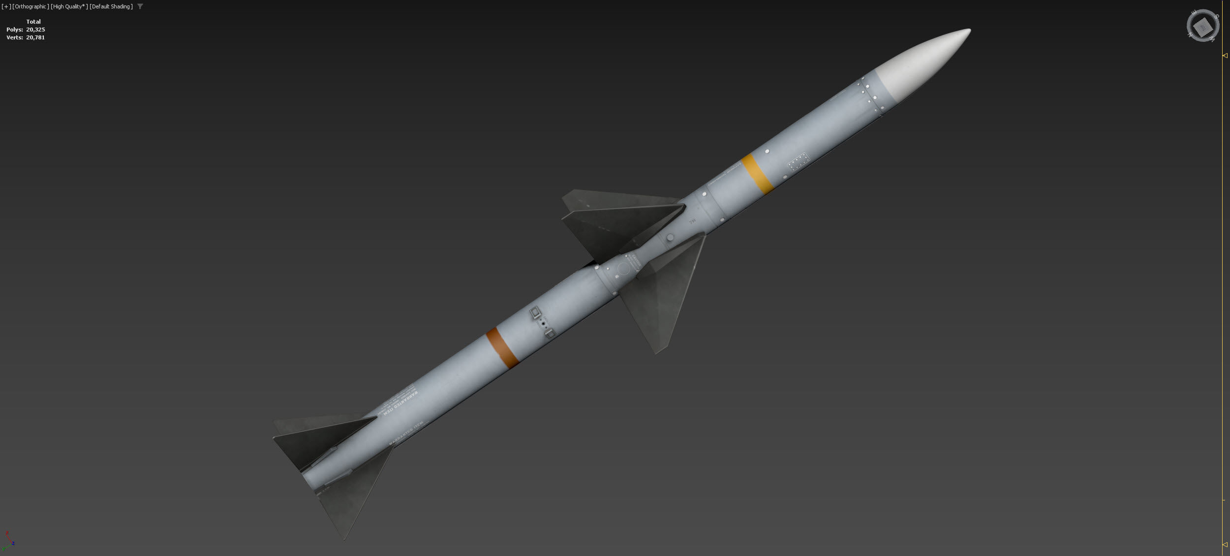 AIM-7 Sparrow 3D model_5