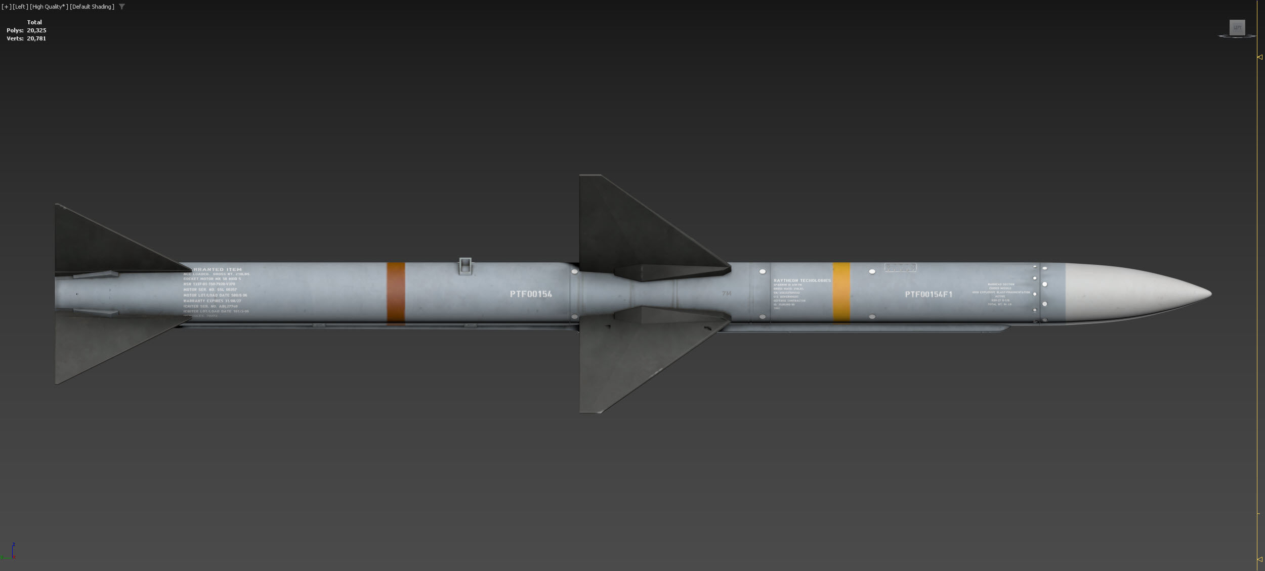 AIM-7 Sparrow 3D model_11