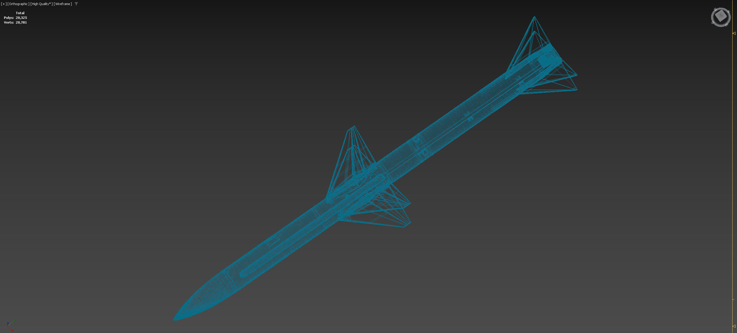 AIM-7 Sparrow 3D model_4