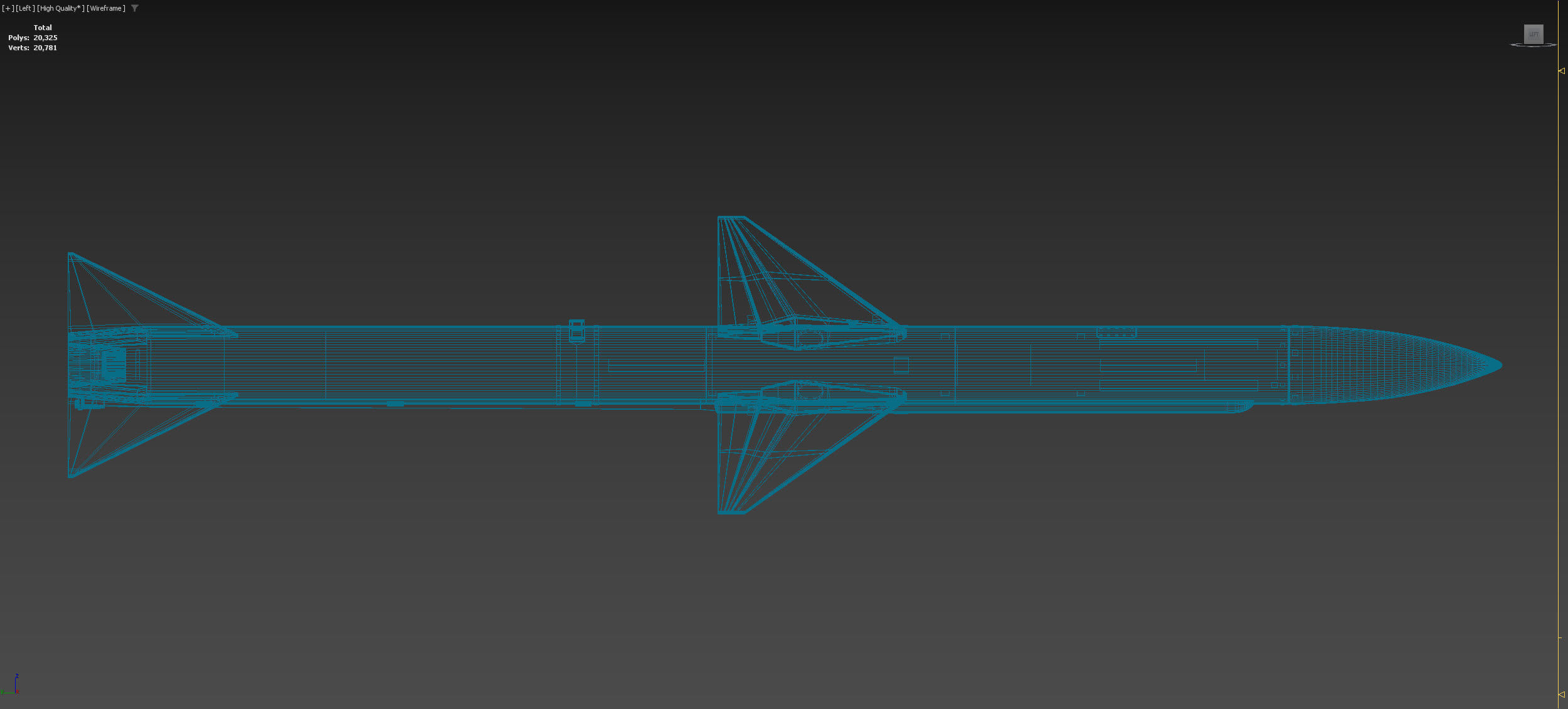 AIM-7 Sparrow 3D model_1