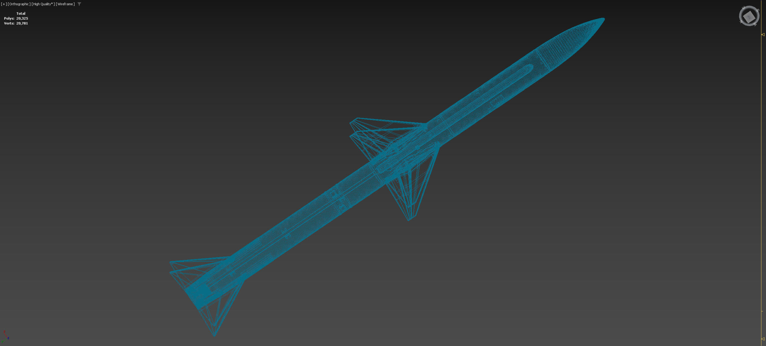 AIM-7 Sparrow 3D model_6