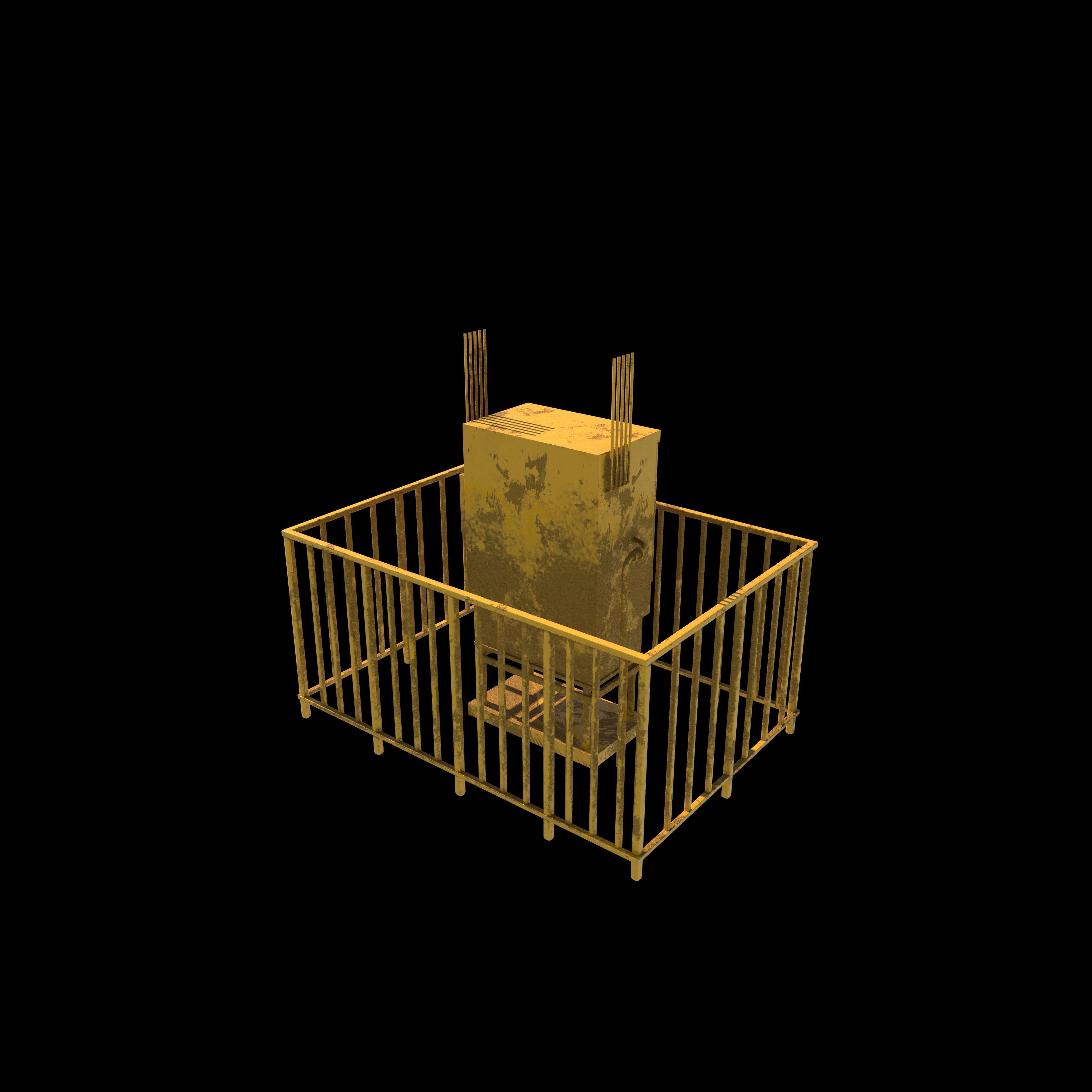 Gas distribution station 3D model_3