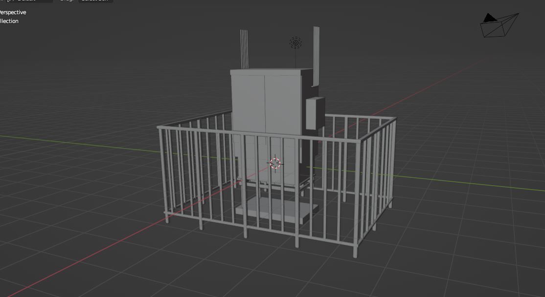 Gas distribution station 3D model_12