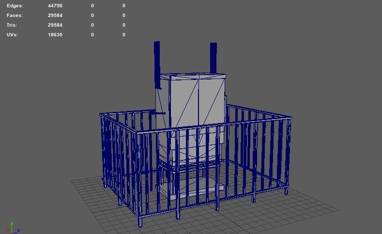 Gas distribution station 3D model_11