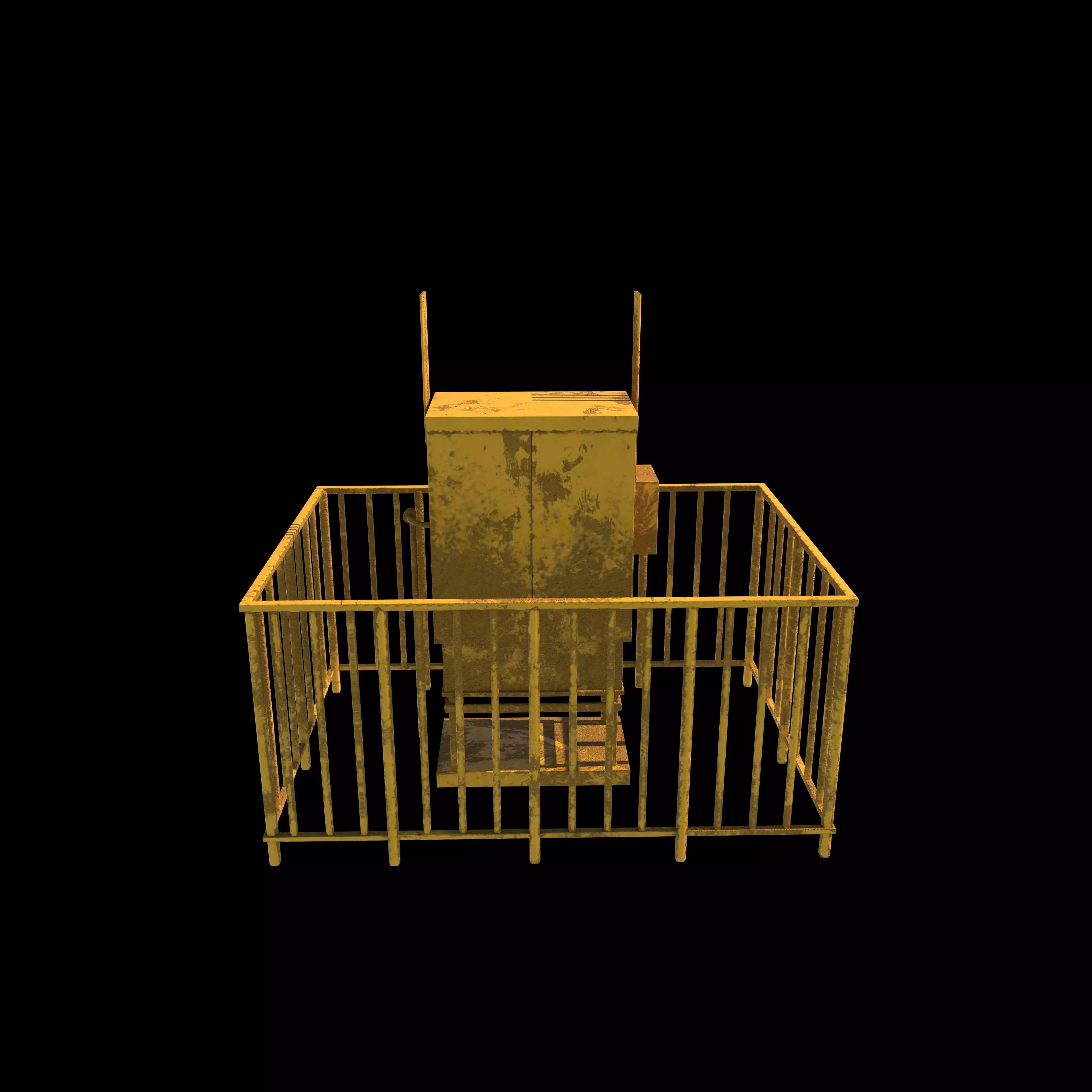 Gas distribution station 3D model_0