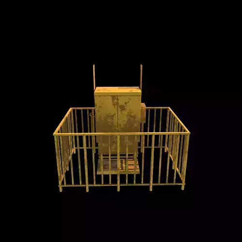 Gas distribution station 3D model