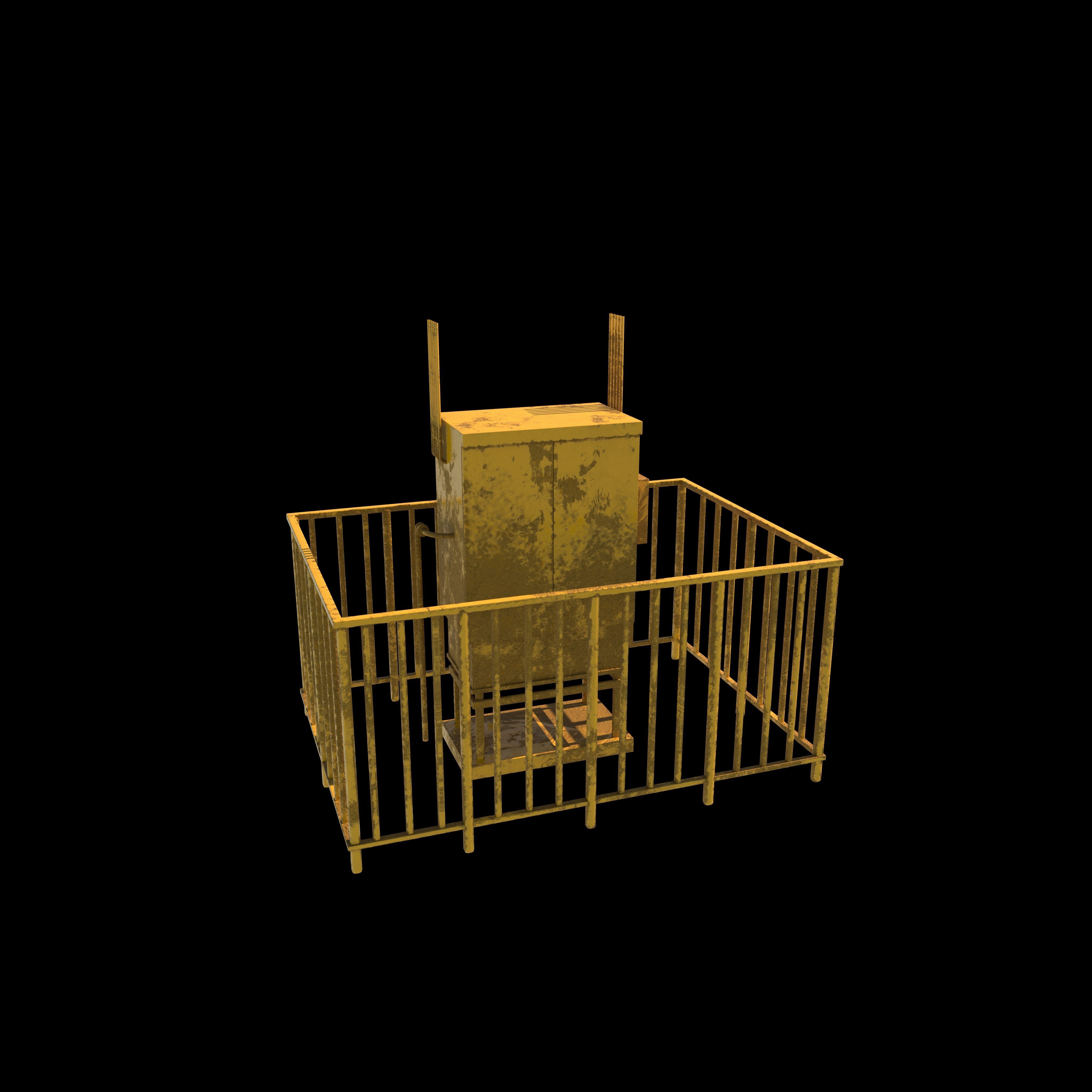 Gas distribution station 3D model_2