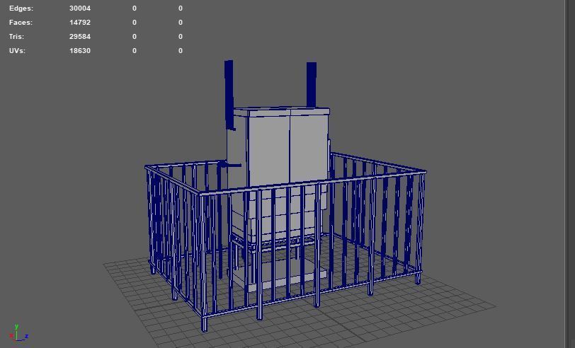 Gas distribution station 3D model_10