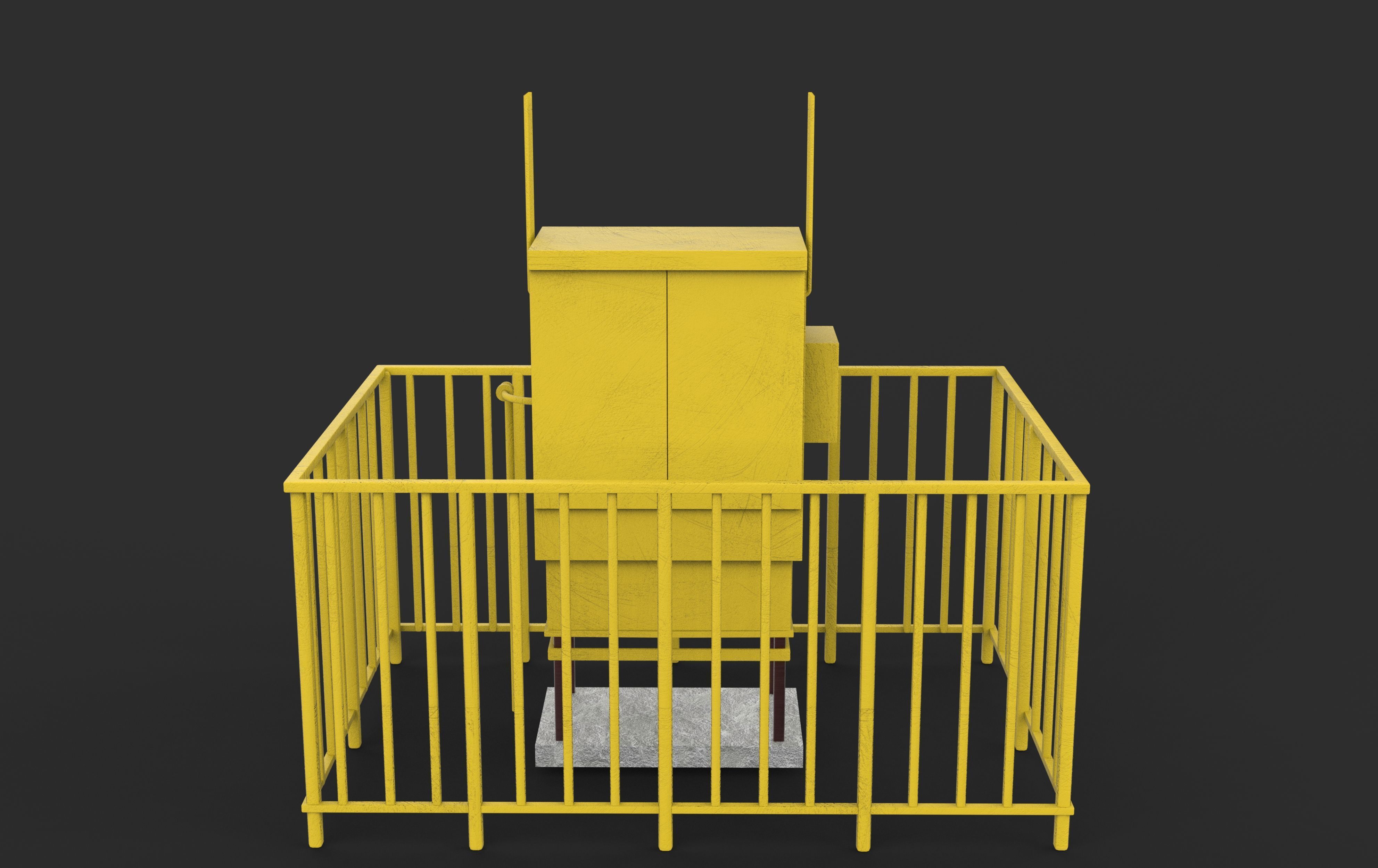 Gas distribution station 3D model_7