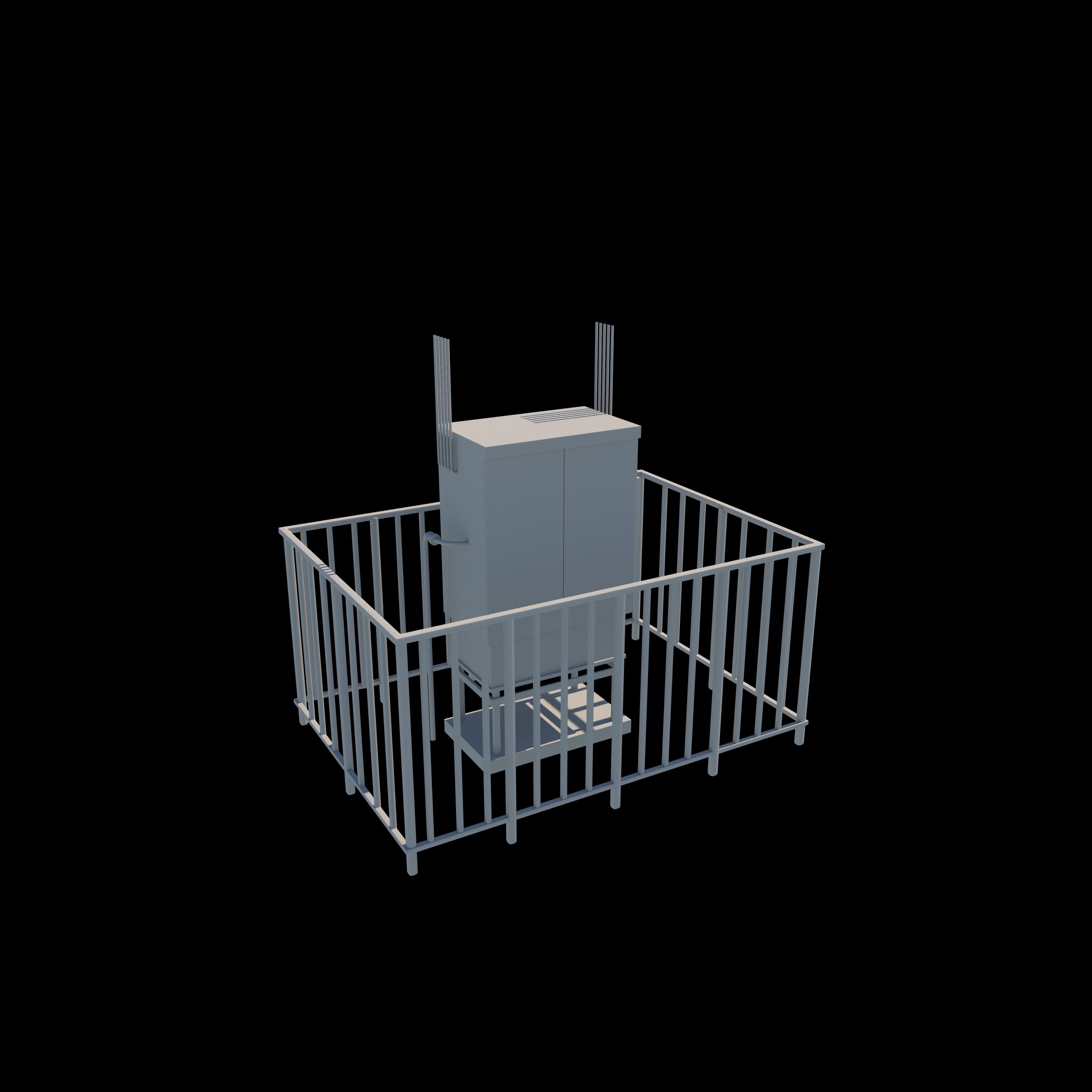 Gas distribution station 3D model_9