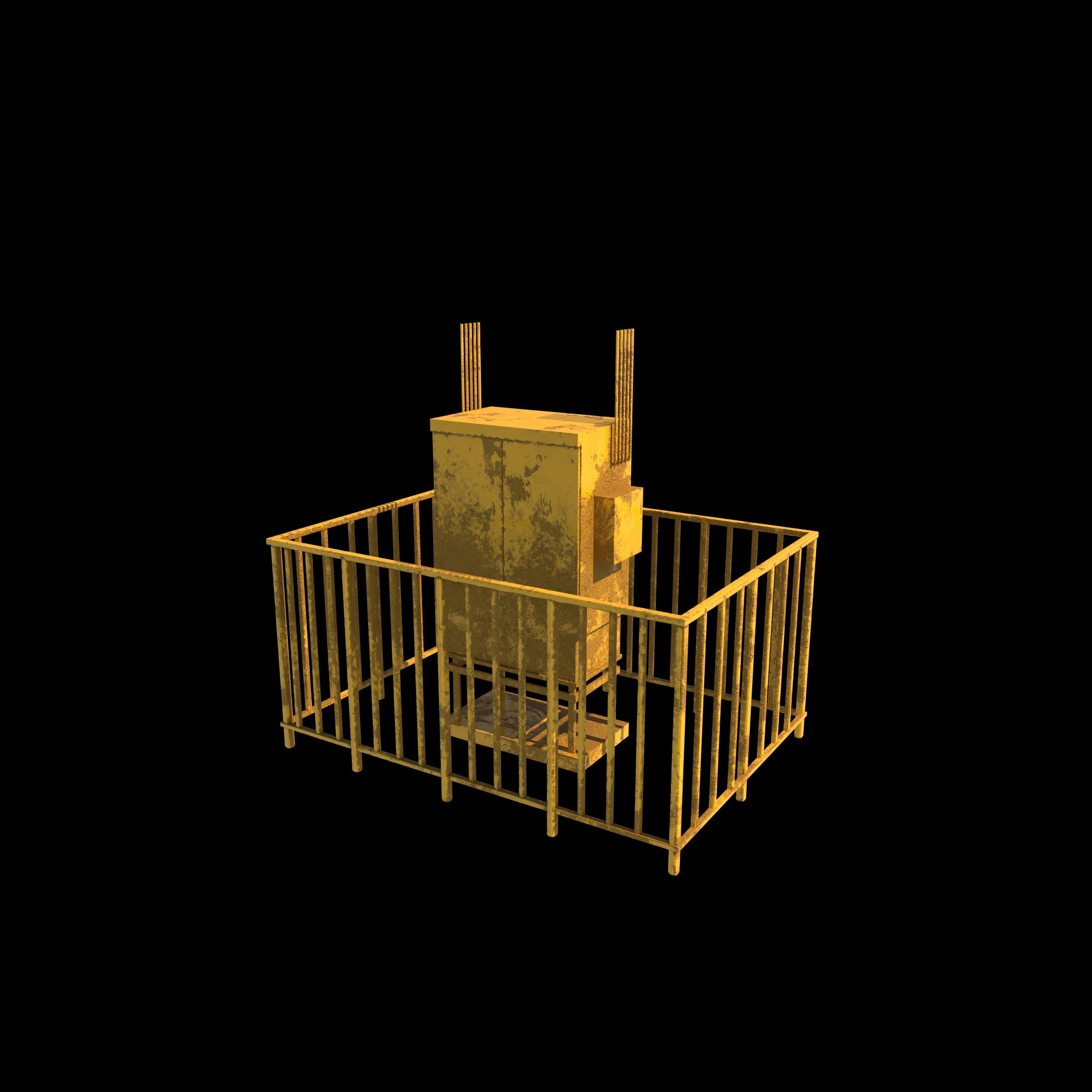 Gas distribution station 3D model_4