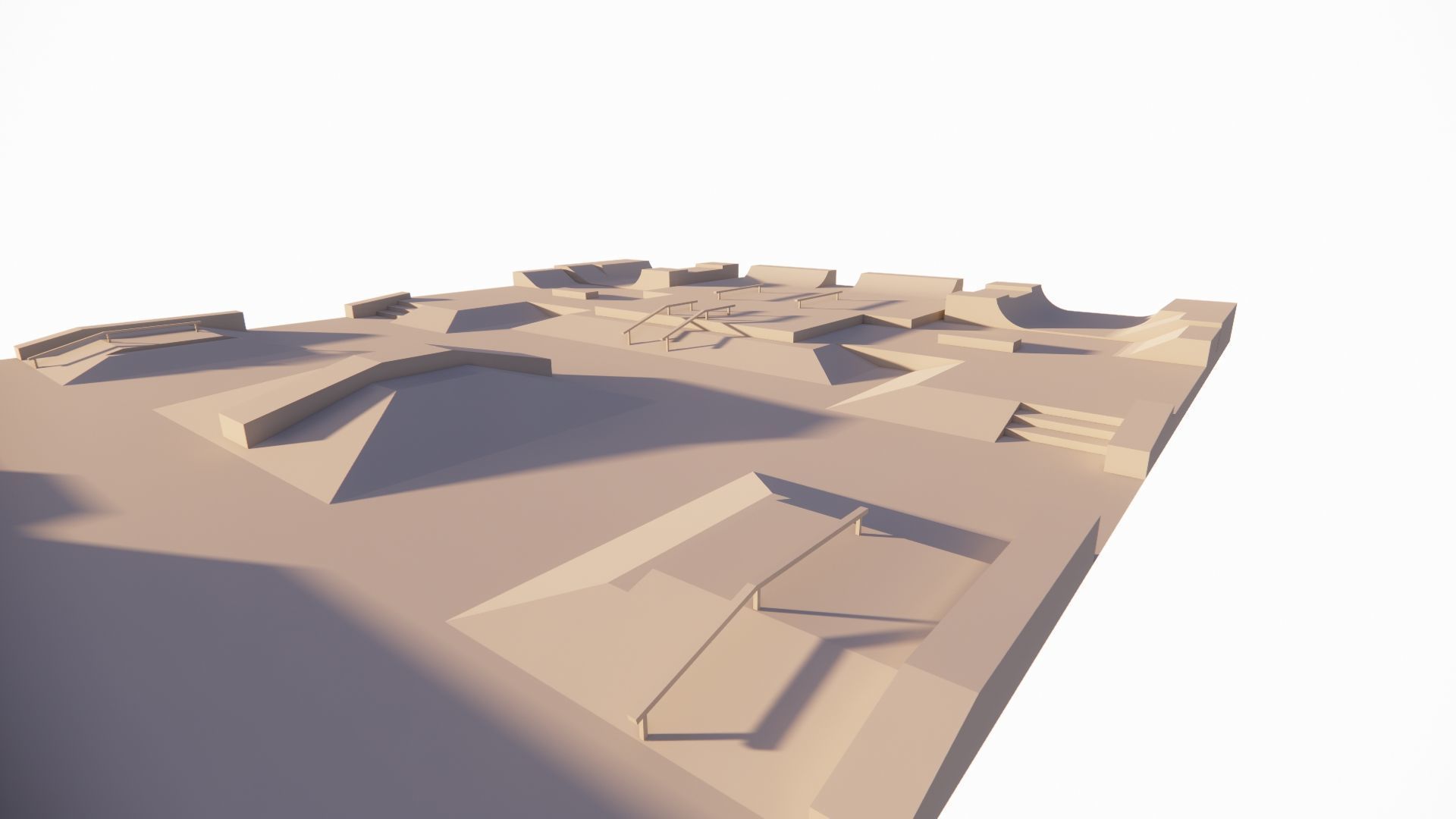 Skatepark-Skate Park PACK 3D model_17