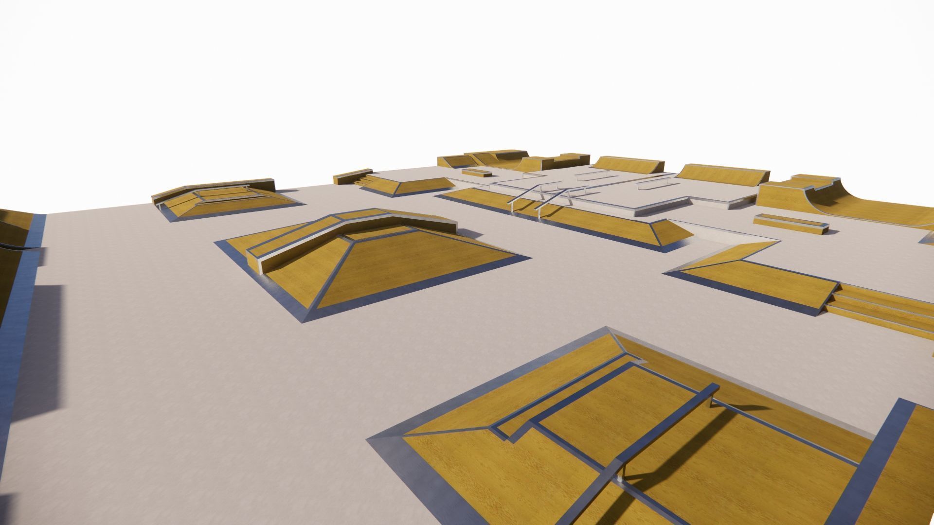 Skatepark-Skate Park PACK 3D model_9