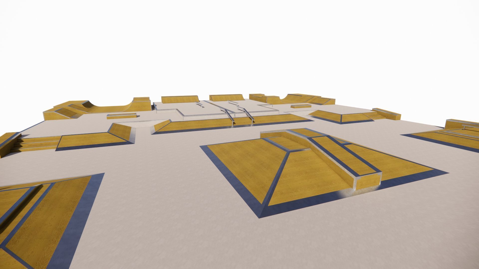 Skatepark-Skate Park PACK 3D model_10