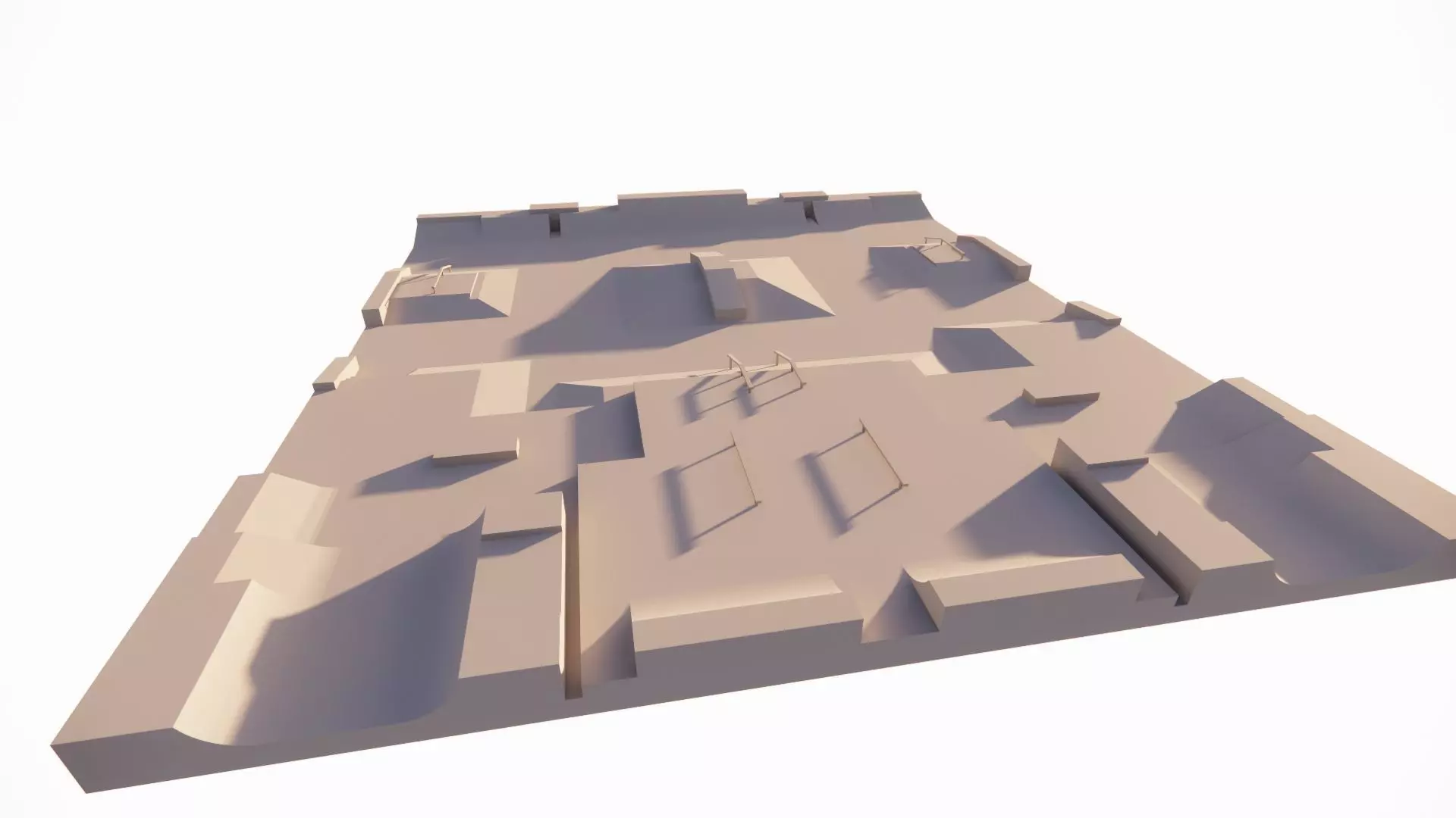 Skatepark-Skate Park PACK 3D model_0