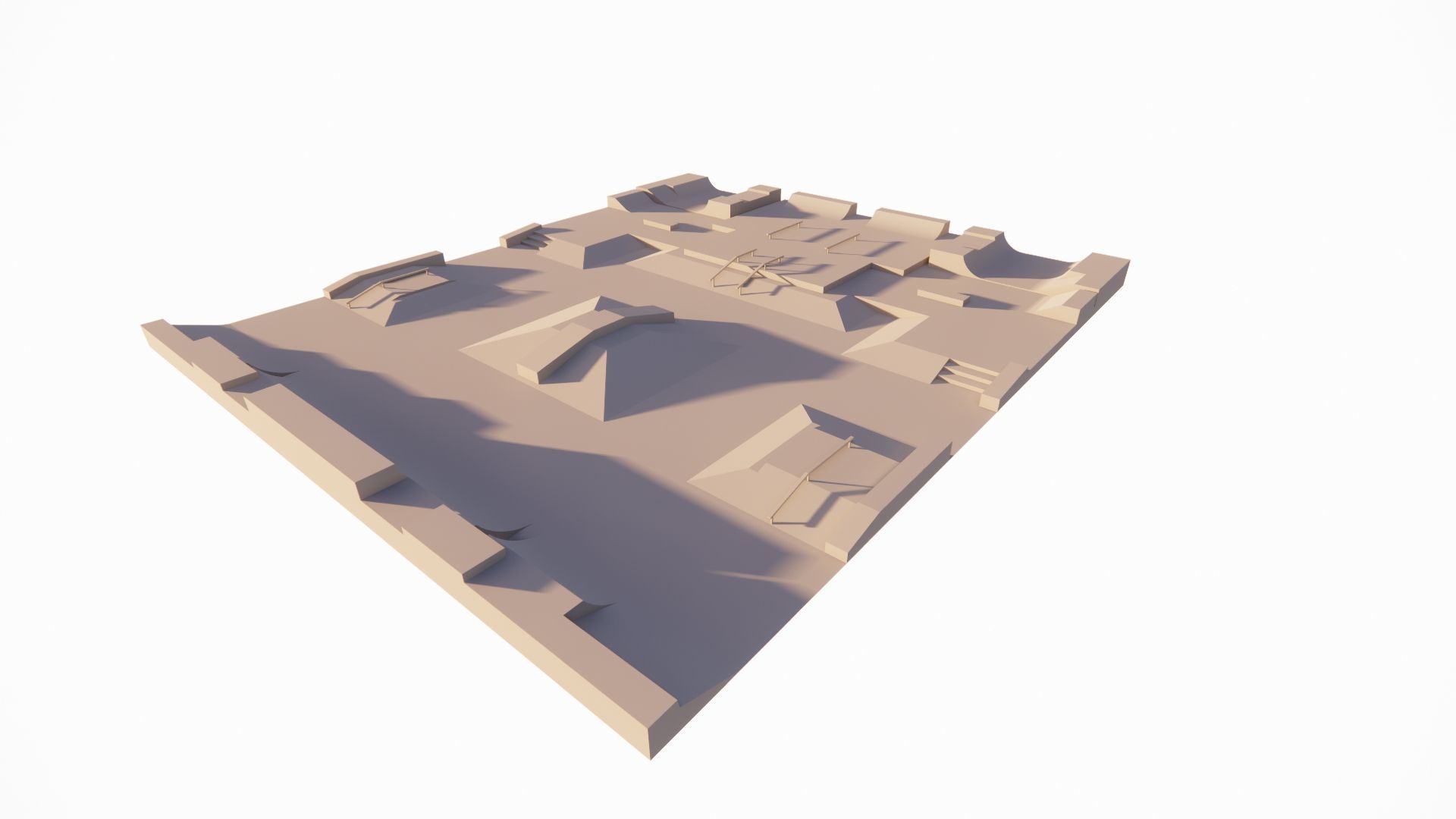Skatepark-Skate Park PACK 3D model_11