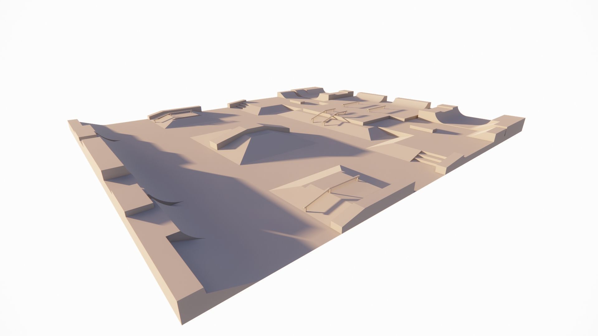 Skatepark-Skate Park PACK 3D model_16
