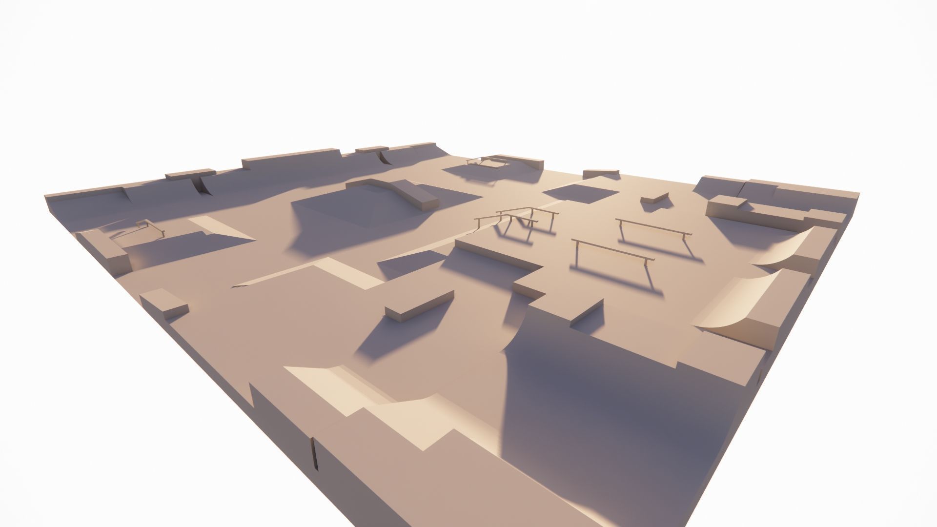 Skatepark-Skate Park PACK 3D model_15