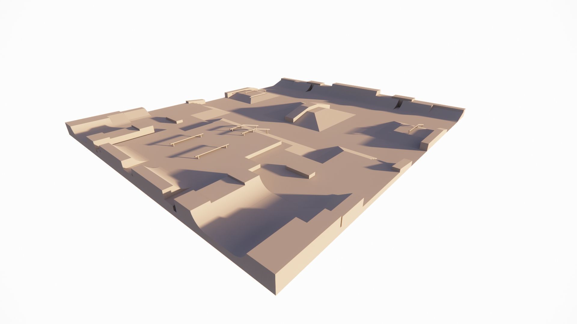 Skatepark-Skate Park PACK 3D model_13