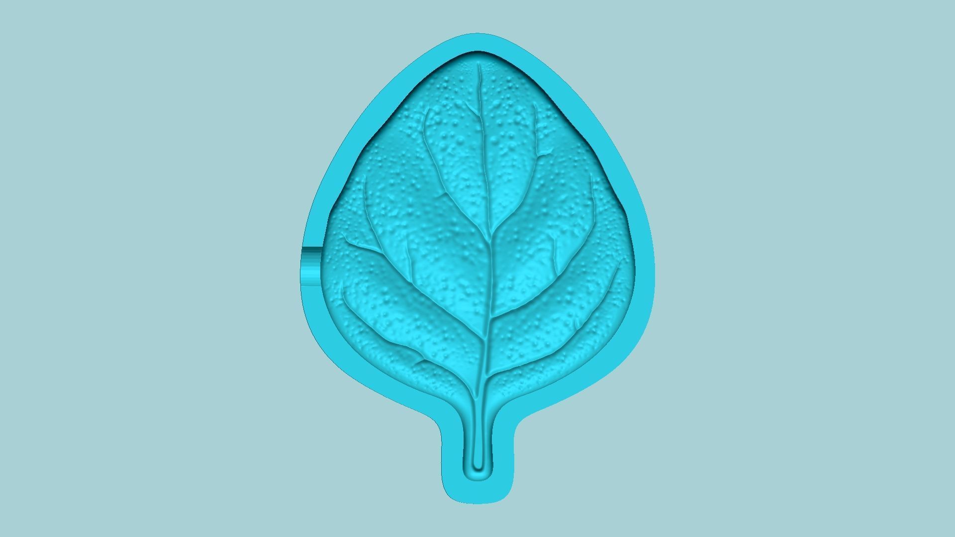 10 Culinary Herbs Leaf Molds - Artificial Molding Tools 3D Model Collection_92