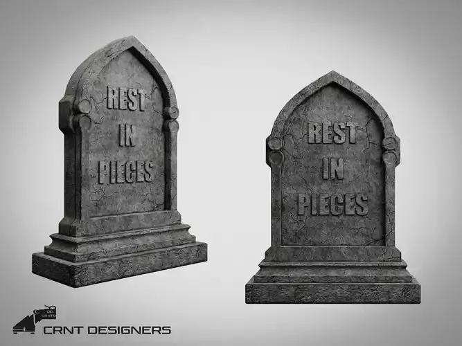 Tombstone Low-poly 3D model