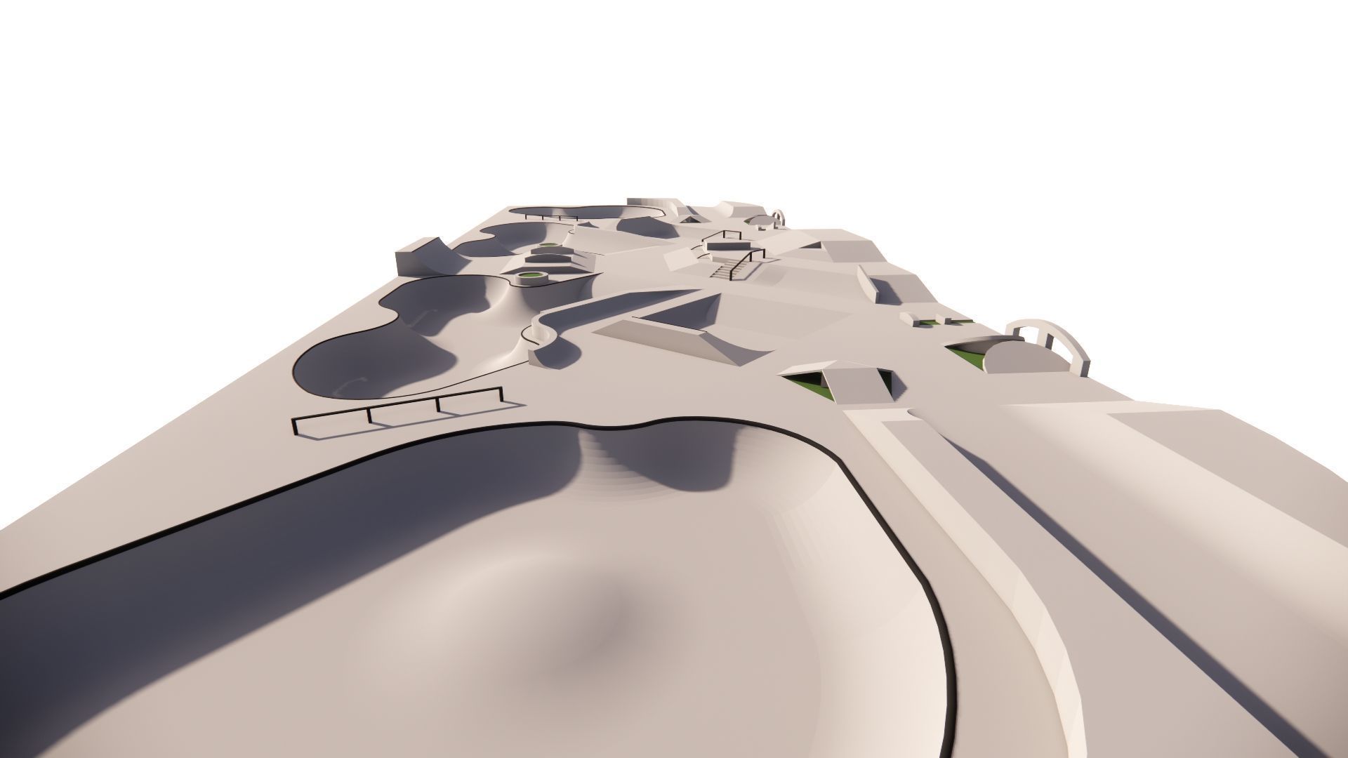 Skatepark-Skate Park PACK 3D model_8