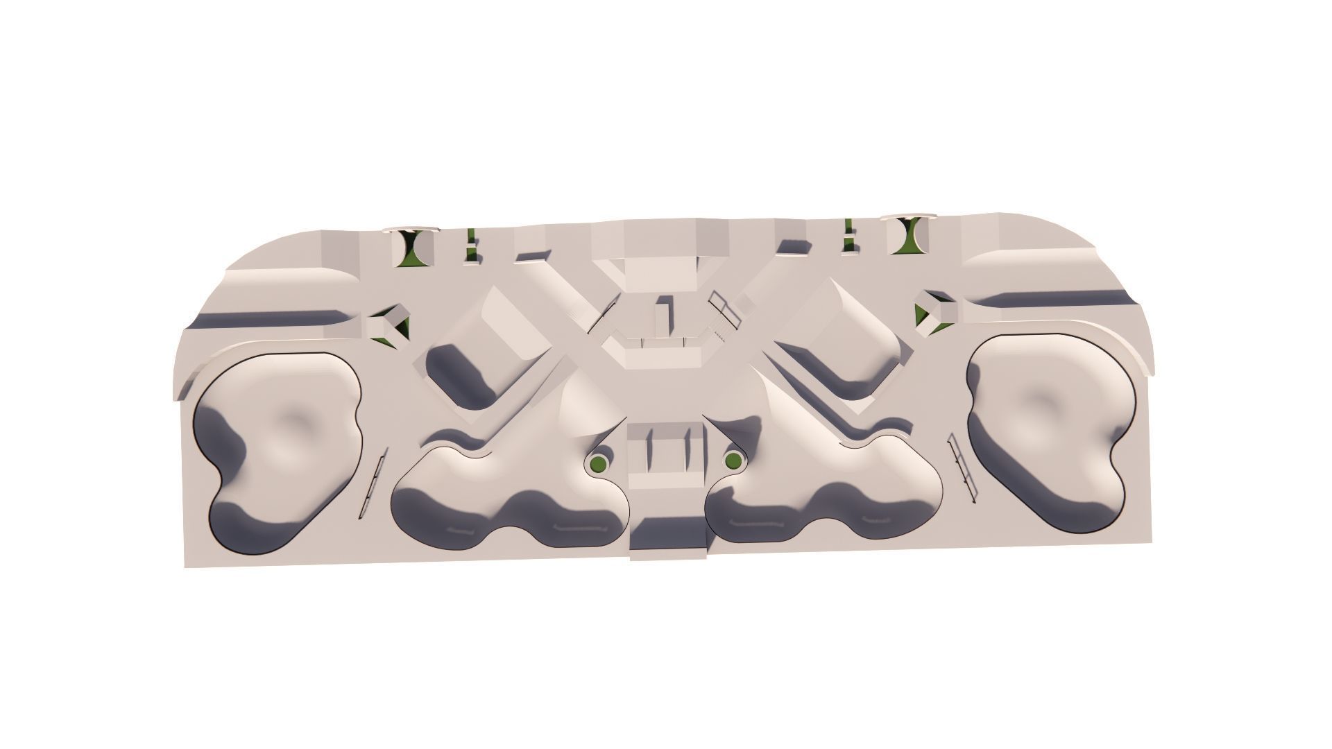 Skatepark-Skate Park PACK 3D model_14