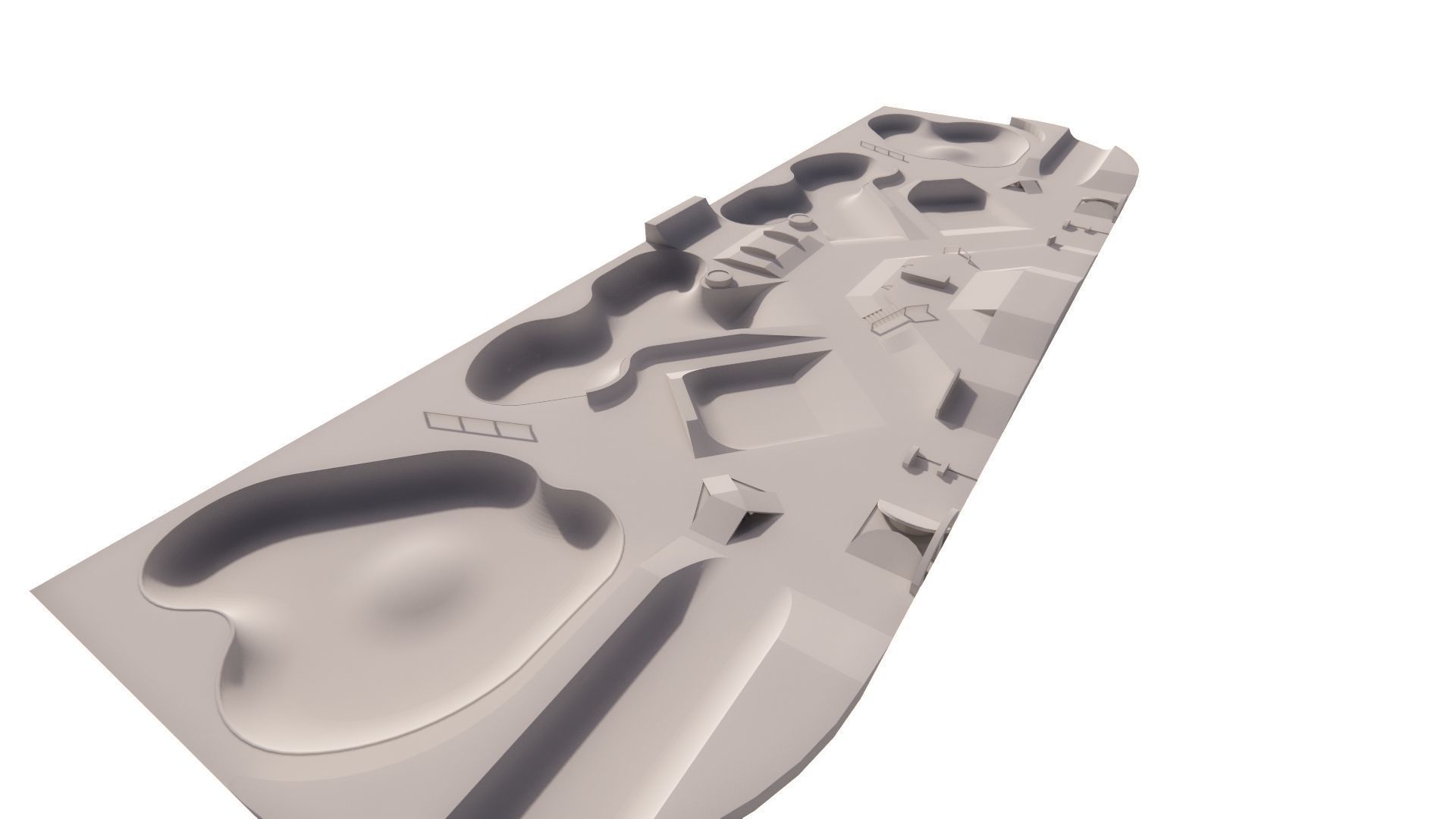 Skatepark-Skate Park PACK 3D model_5