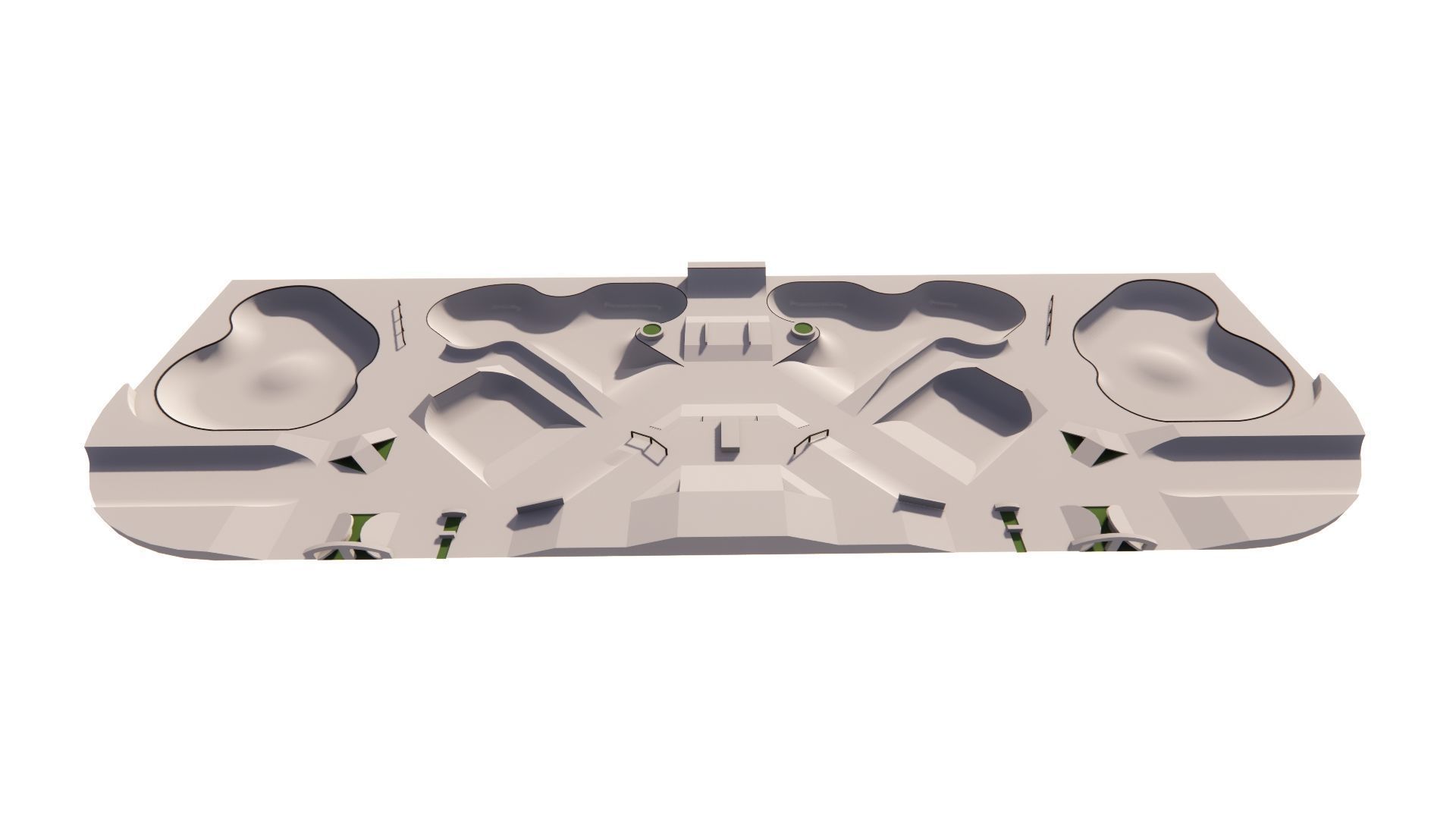 Skatepark-Skate Park PACK 3D model_15