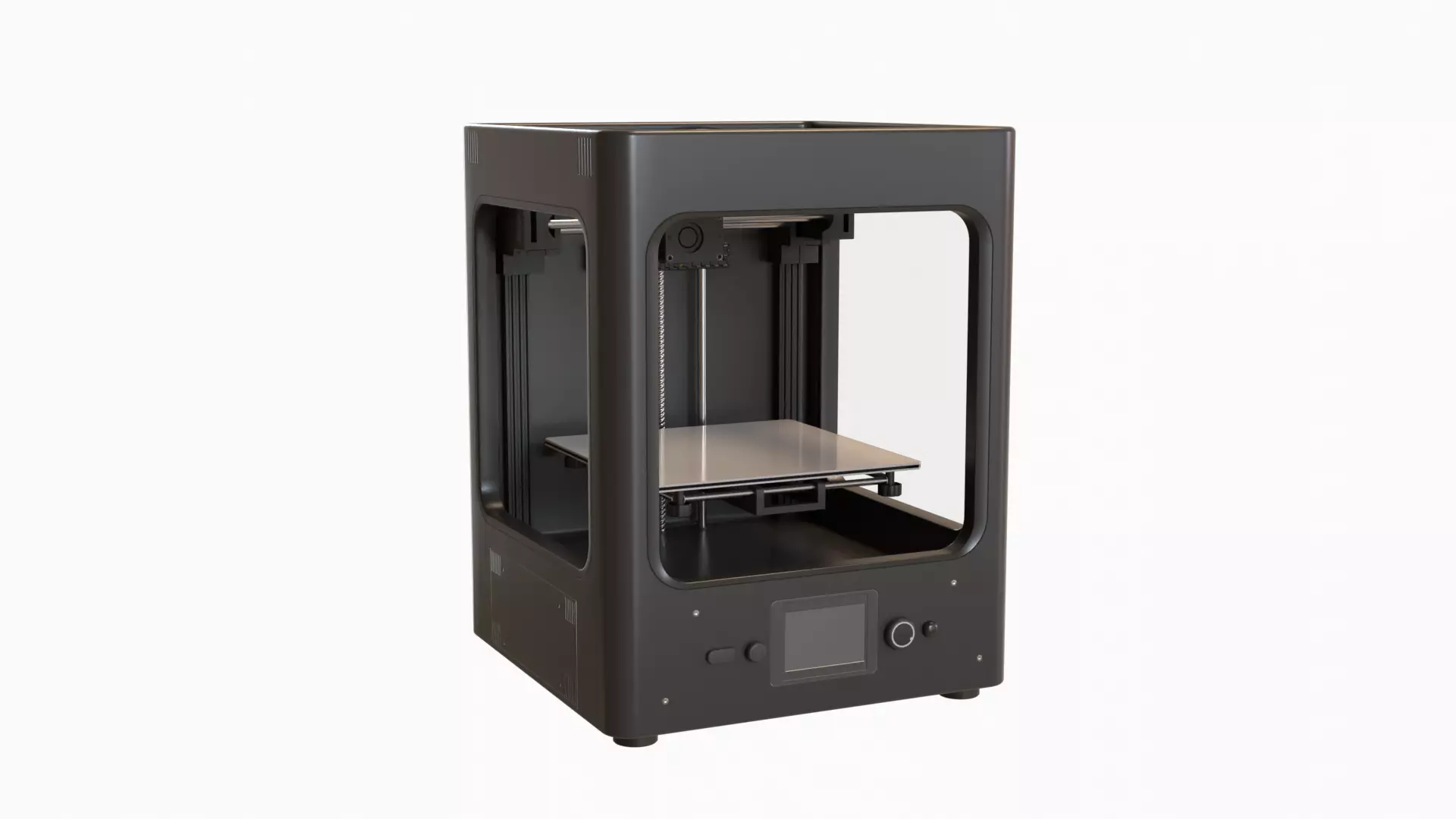 Enclosed FDM 3D Printer Low-poly 3D model_0