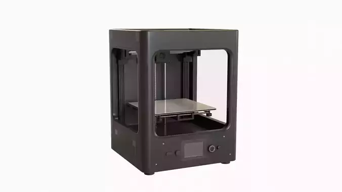 Enclosed FDM 3D Printer Low-poly 3D model Enclosed FDM 3D Printer Low-poly 3D model