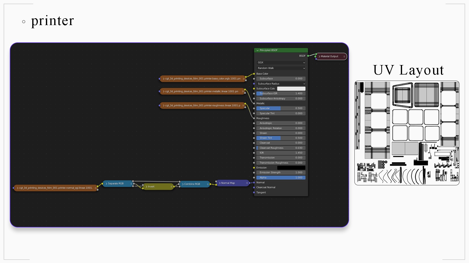 Enclosed FDM 3D Printer Low-poly 3D model_18
