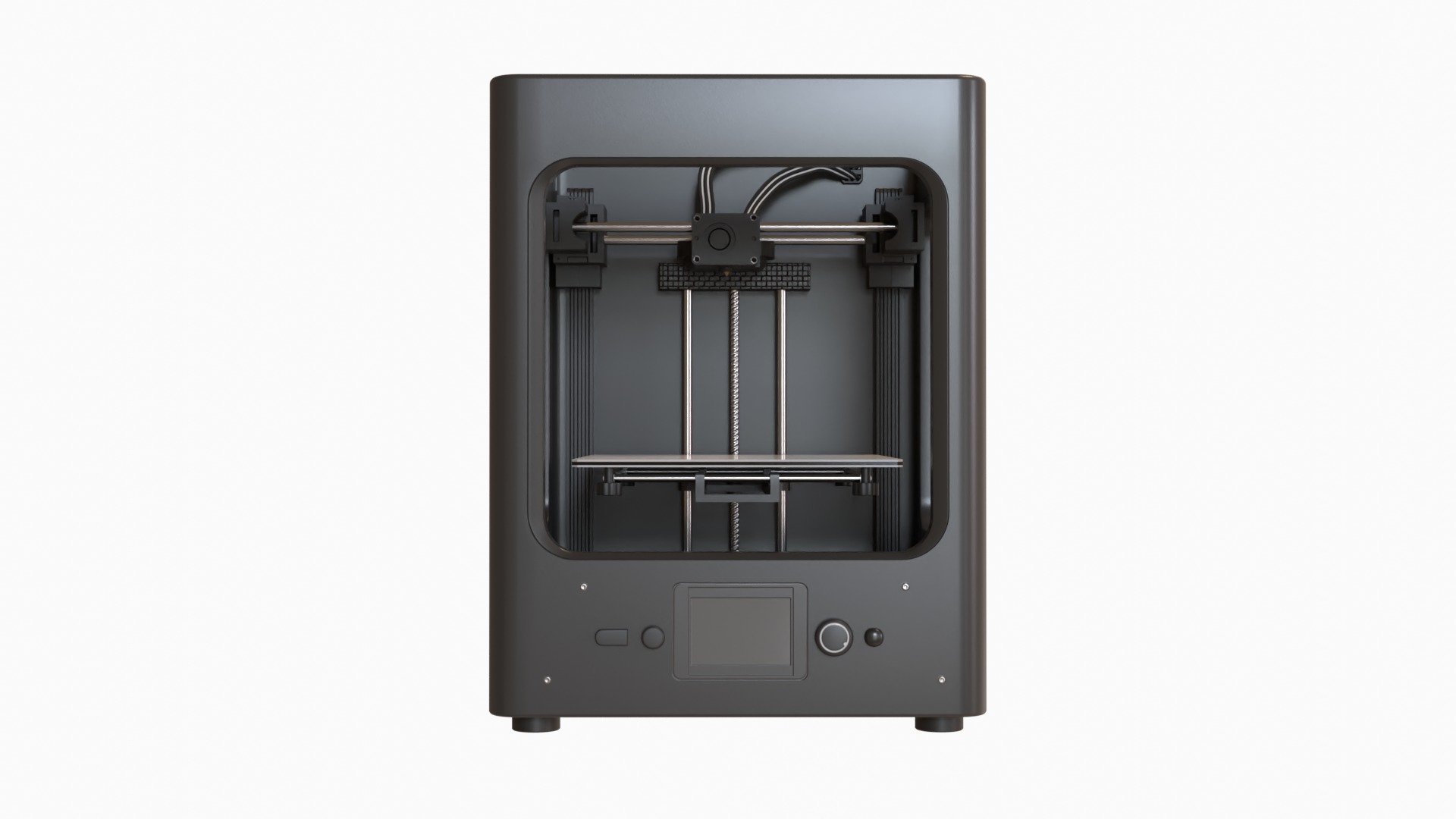Enclosed FDM 3D Printer Low-poly 3D model_1